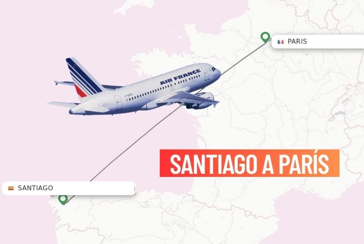 ¿Cómo puedo reservar un vuelo con Air France de Santiago a París?